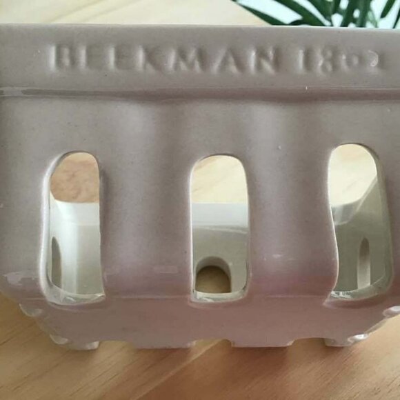 Beekman 1802 Ceramic Soap Dish & FIG LEAF palm size goat milk soap - BRA… - Picture 5 of 10